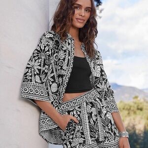 LUCIANA KIMONO SLEEVE SHIRT XS